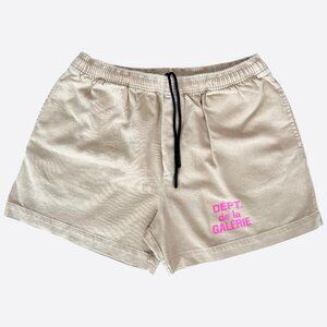 Gallery Dept Cream & Pink French Logo Zuma Shorts